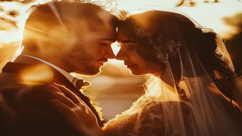 Wedding Photography Romantic Golden Hour
