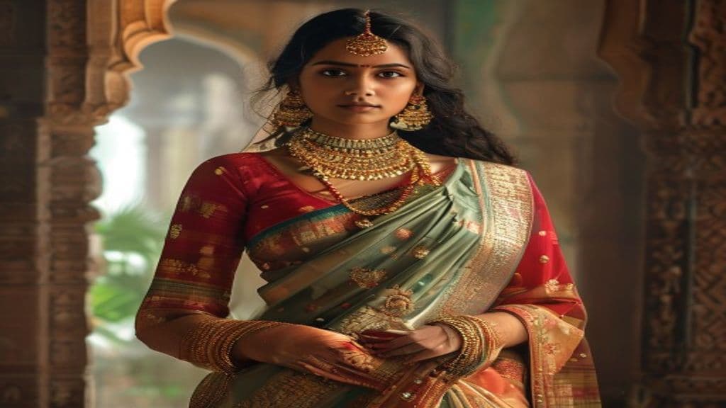 Indian Traditional Saree Portrait