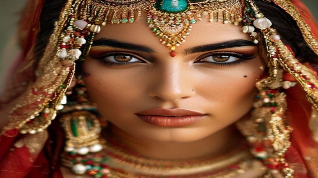 Indian Bridal Makeup Close Up