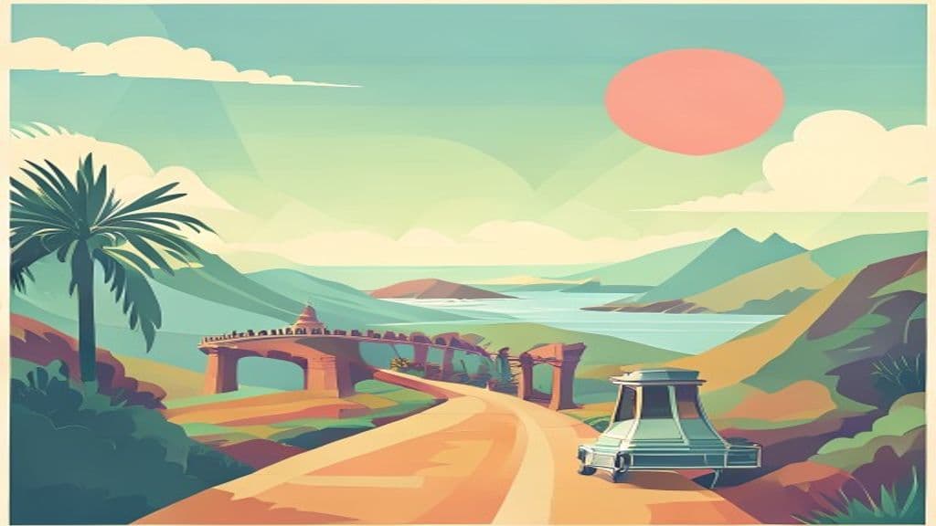 Vintage Retro Travel Poster