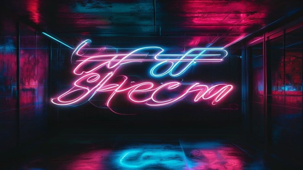 Neon Typography Art