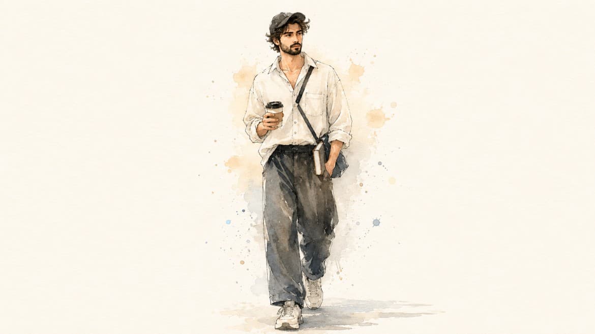 Studio Ghibli Inspired Watercolor Fashion Art