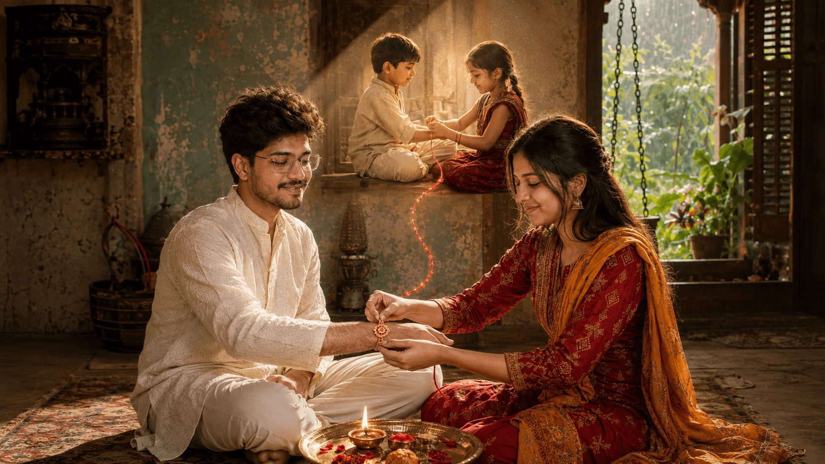 Raksha Bandhan Portrait — One Thread Through Time