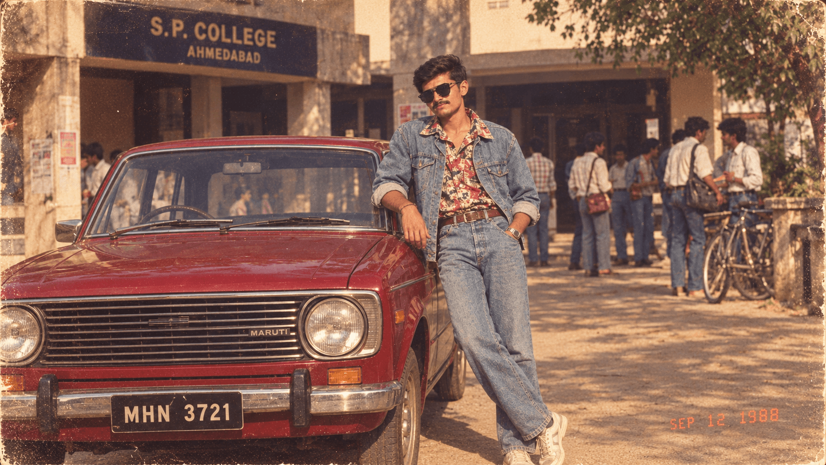 1980s Indian Vintage Photo Recreation